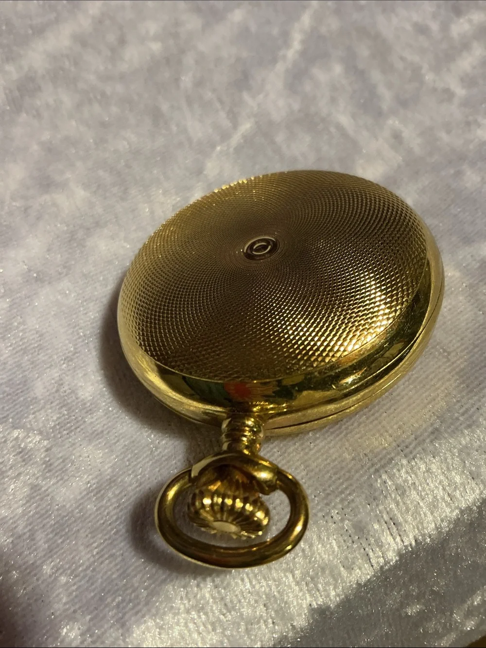 Gold - toned Pocket Watch with Roman Dial
